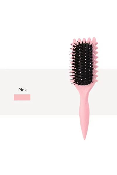 Choice5 فرشاة تصفيف الشعر pink2 Curl Define بشعيرات الخنزير المجوفة لفك تشابك...
