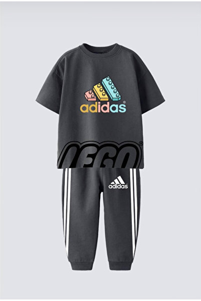 LUCCO Erkek Çocuk Lego Grafikli Jogger Eşofman Takım