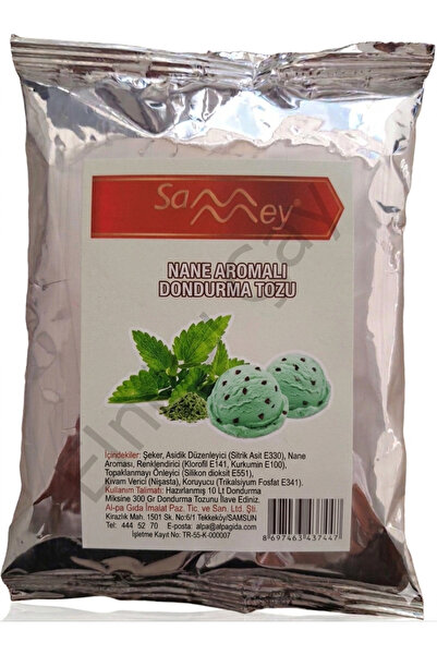 SAMMEY Elmas Nane Aromalı Dondurma Tozu 300 Gr.