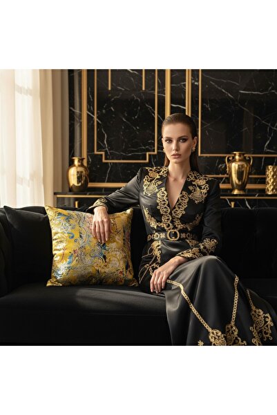 Framgan x Versace Premium Kırlent Seti Lisanslı Versace Kumaşı
