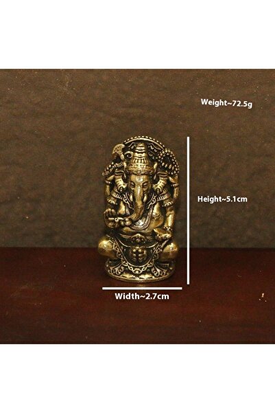 Choice1 L Vintage Brass Ganesha Statue Inspired from Asia/India/Thailand, Per...