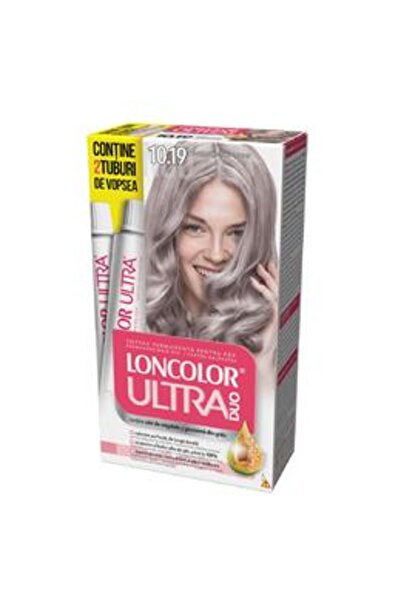 Loncolor Vopsea Permanenta pentru Par Ultra Max, nuanta 10.19 blond argintiu ...