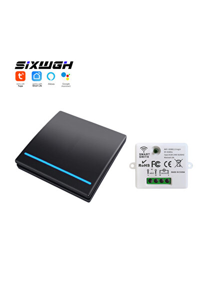 Choice مفتاح لاسلكي واي فاي تويا 1Gang 1Receiver بتقنية RF433MHz للتحكم الصوت...
