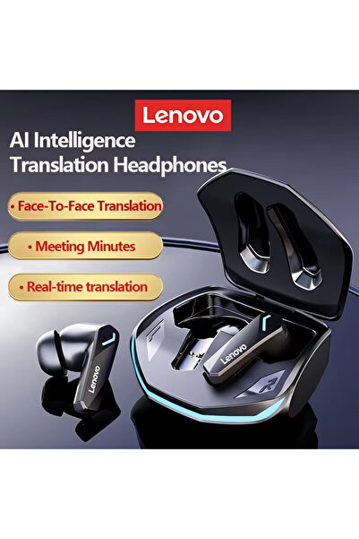 Choice Lenovo Black Bluetooth Wireless Headphones Built In Microphone USB Typ...