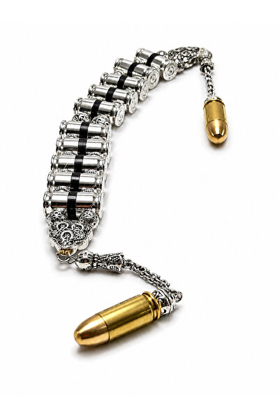 Deniz Elmasları Zaza Tespih Mermi Tasarım 106 gr Alpaka Metal Tesbih | Premiu...