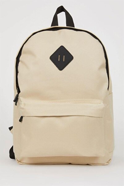 DeFacto Unisex Basic Plain School Backpack (Ns)