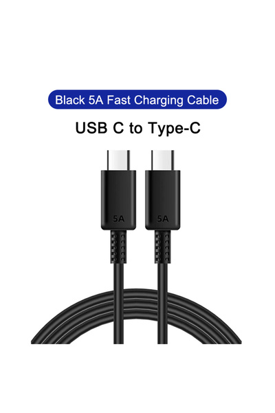 Choice9 كابل USB من النوع C إلى النوع C بطول 1.5 متر أسود X1 PD 45W لـ S24 S2...