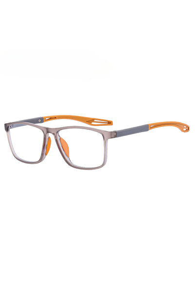 Choice12 +200 gray orange Fashion TR90 Reading Glasses for Men Spring Leg Spo...