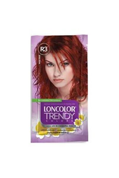 Loncolor Vopsea Semipermanenta Trendy Colors, nuanta R3 rosu rave, 2x 25 ml