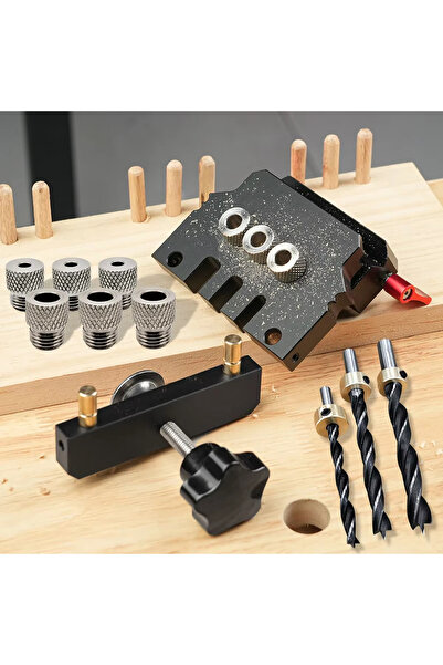 Choice 1 Set 3-in-1 Self Centering Doweling Jig Kit, Drill Guides Locator for...