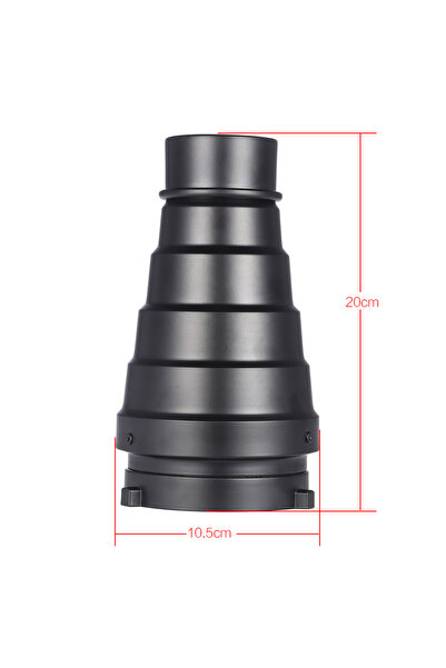 Choice as picture Metal Conical Snoot with Honeycomb Grid 5pcs Color Filter K...