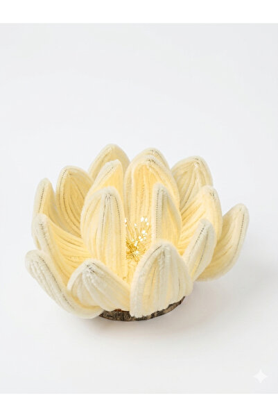 Flower desıgn by Merve ŞÖNİL ASETAT KUTULU LOTUS GECE LAMBASI El Yapımı Işıkl...