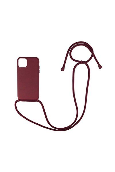Sonique Θήκη Σιλικόνης με Κορδόνι CarryHang Apple iPhone 11 Pro Μπορντό