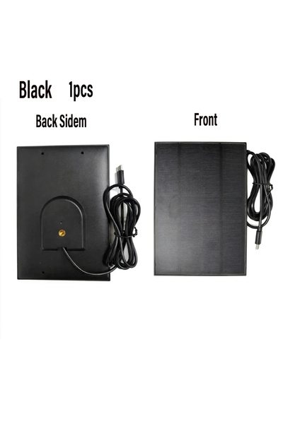 Choice1 VIKEFON Black 360° Rotatable Bracket IP67 Waterproof Type-c Solar Pan...