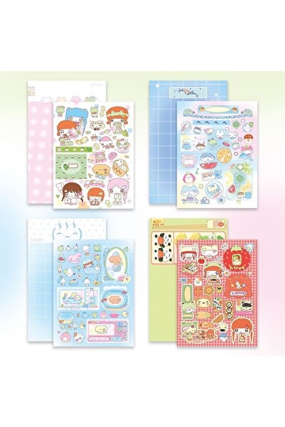 choice2 ALL 4Pcs 1/4 Pcs Bento Girl Sticker Happy Nyangday Korean Affordable ...