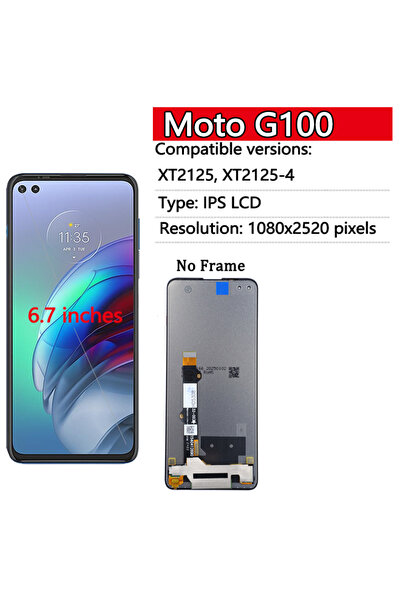 Choice10 شاشة عرض جديدة بدون إطار G100 لهواتف موتو G10 G20 G30 G50 G60 G60S G...