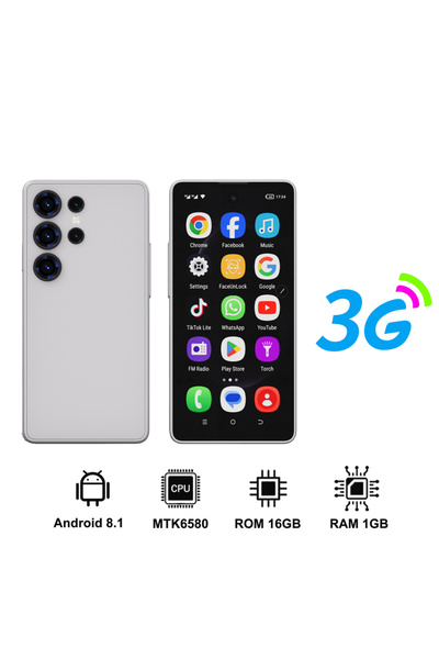 Choice1 1g 16g white SERVO S25 Ultra Mini Smartphone 2 SIM 3G WCDMA Android O...