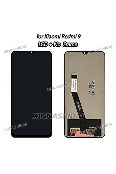 Choice1 شاشة LCD جديدة سوداء غير مختبرة لهاتف Redmi 9 مع إطار وشاشة لمس، قطع ...