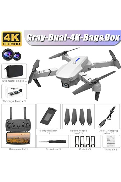 Choice6 G-Dual-4K-Bag-Box New E88Pro RC Drone 4K Professinal With 1080P Wide ...