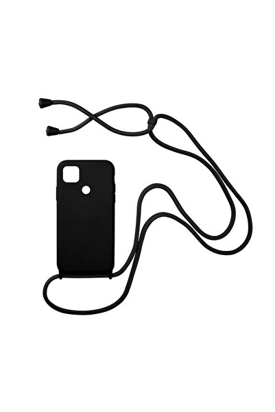 Sonique Θήκη Σιλικόνης με Κορδόνι CarryHang Xiaomi Redmi 9C Μαύρο