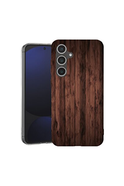 bestcase Husă pentru Samsung Galaxy A56 cu design din lemn de nuc, TPU anti-ș...