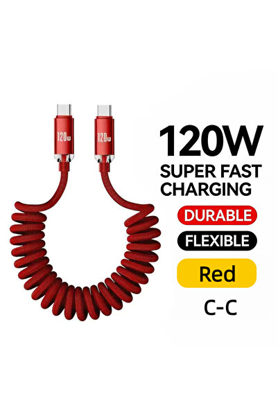 Choice8 كابل USB-C إلى Type-C بطول 1 متر من NNBILI للسيارة، شحن سريع 120 واط ...