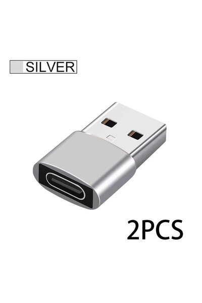 Choice1 محول USB ذكر إلى USB C (قطعتان) للشحن السريع ونقل البيانات مع وظيفة O...