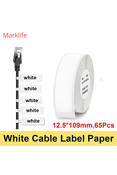 Choice5 white Marklife P15/M1/P12 Thermal Label Maker Paper Stickers Waterpro...