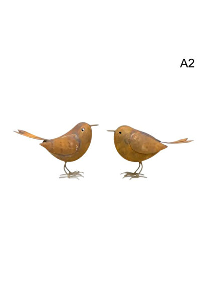 Choice1 A2 New Rustic Metal Birds Outdoor Garden Decor Iron Art Birds Statue ...