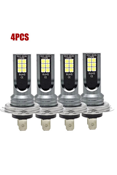 choice2 H7 white 4pcs H7 Led Headlight Bulb Kit Car Fog Light Bulbs 12V 55W H...