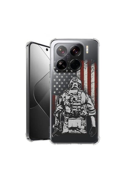 bestcase ¬Æ Husa pentru Xiaomi 15 Pro, Anti Shock 1.5MM, American Soldier, Pr...