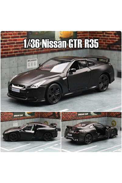 choice2 سيارة سباق GTR R35 معدنية مصبوبة عالية المحاكاة بمقياس 1:36، لون أسود...