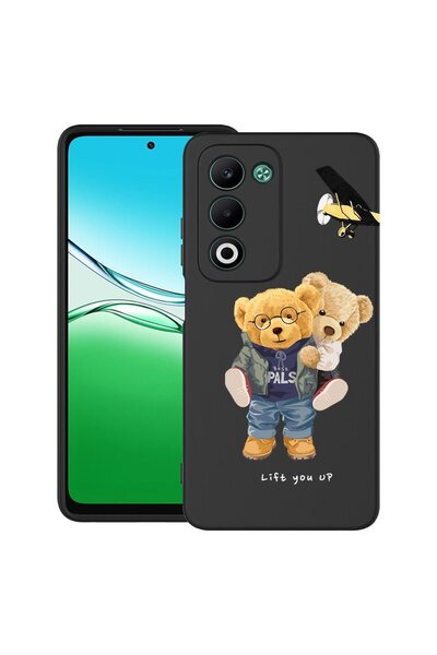 bestcase Ултра тънък силиконов калъф за OPPO A5 с дизайн на плюшено мече "Вди...