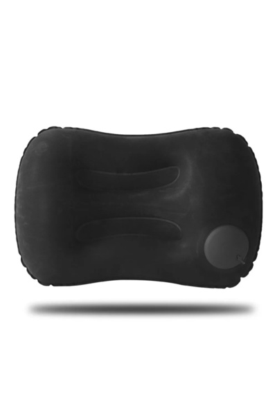 Choice black Ultra Soft Lightweight Inflatable Pillow Portable Neck Lumbar Su...