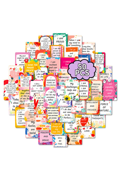 Choice1 50 قطعة X2 50/100 قطعة ملصقات جرافيتي تحفيزية للمكان العمل مع نصوص إي...