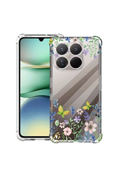 bestcase Husă Antișoc Compatibilă cu Xiaomi 17, cu Design Fluturi și Flori, C...