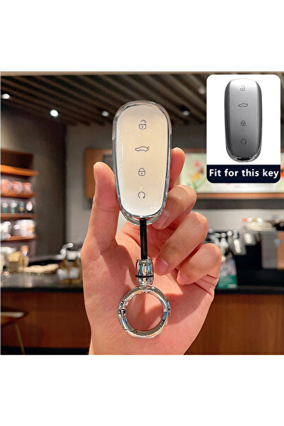 Choice4 keyfob for Omoda C7 Style 5-White TPU Car Key Case for Chery Omoda C7...
