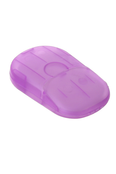 Choice1 PURPLE Portable Soap Paper Disposable Travel Camping Mini Cleaning So...