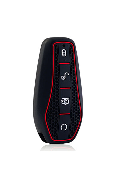 Choice غطاء مفتاح سيارة من السيليكون الأسود لسيارات BYD Atto 3 وSong Plus وSe...