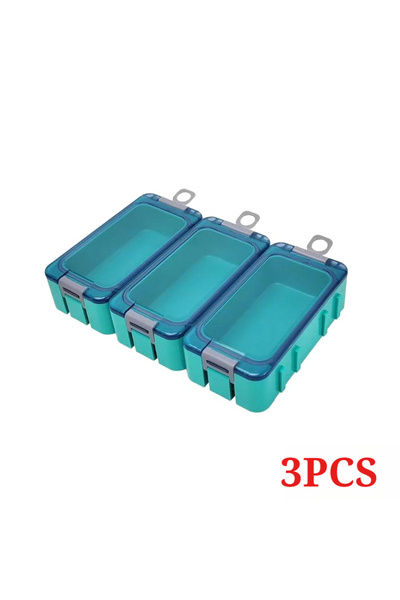 Choice4 Blue-3pcs Outdoor Fishing Luminous Toolbox MINI Fishhook Box Hook Org...
