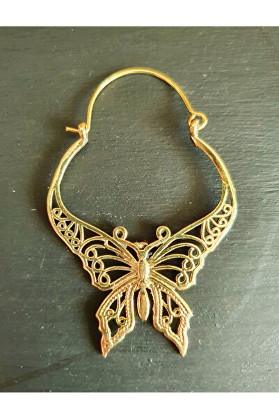 OEM Butterfly Brass Earrings | Boho Ethnic Statement Jewelry