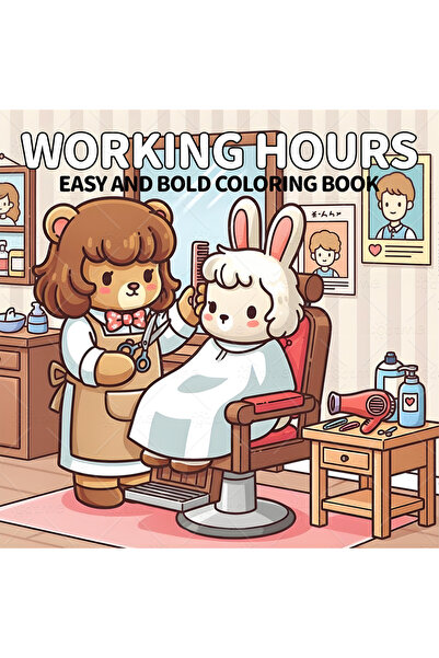 Choice MULTI WORKING HOURS Bold-easy Patterns Coloring Book for Adults Cute D...