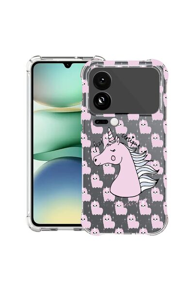 bestcase Противоударен калъф, съвместим с Xiaomi 17 Pro, с дизайн на еднорог ...