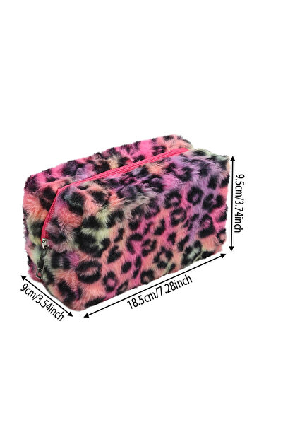 Choice Rose Red New Pencil Bag Study Pencil Bag Key Pouch Neon Rainbow Colore...