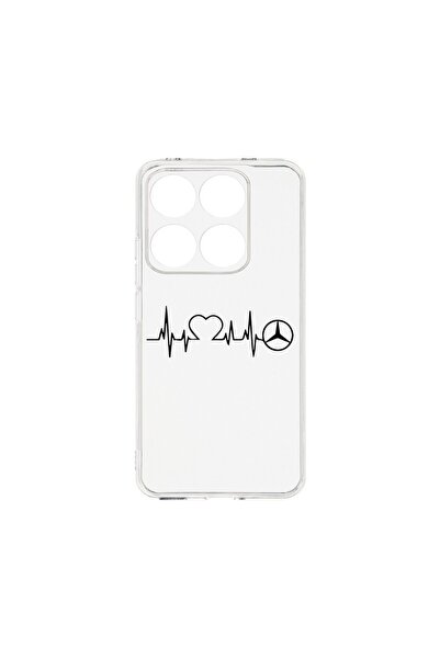 bestcase Калъф за Xiaomi 14T, BestCase™ Прозрачен силиконов 2ММ, Обичам Мерце...
