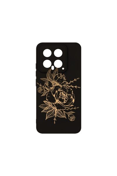 bestcase Husa BestCase¬Æ Premium Silicon, Compatibila Cu Xiaomi 14, Golden Ro...