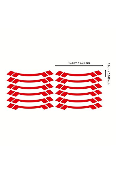 Choice3 12PCS 12 Unique Shaped Motorcycle and Bicycle Wheel Stickers DIY 50.8 cm