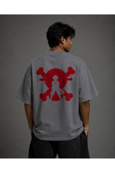 Nulivez One Piece Oversize Unisex T-Shirt - Anime Printed Back Pattern Street...