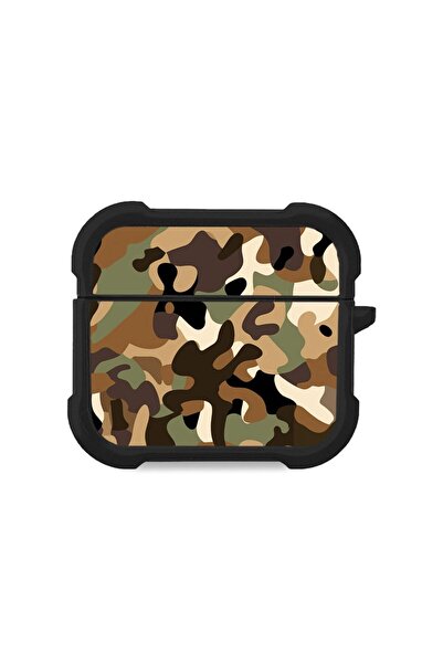 Sonique Θήκη Σιλικόνης Camouflage Army Series για AirPods 3 Καφέ