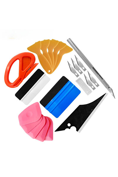 Choice4 SSS Vehicle Window Tinting Tools Set Felt Squeegee Hard Scraper Car W...